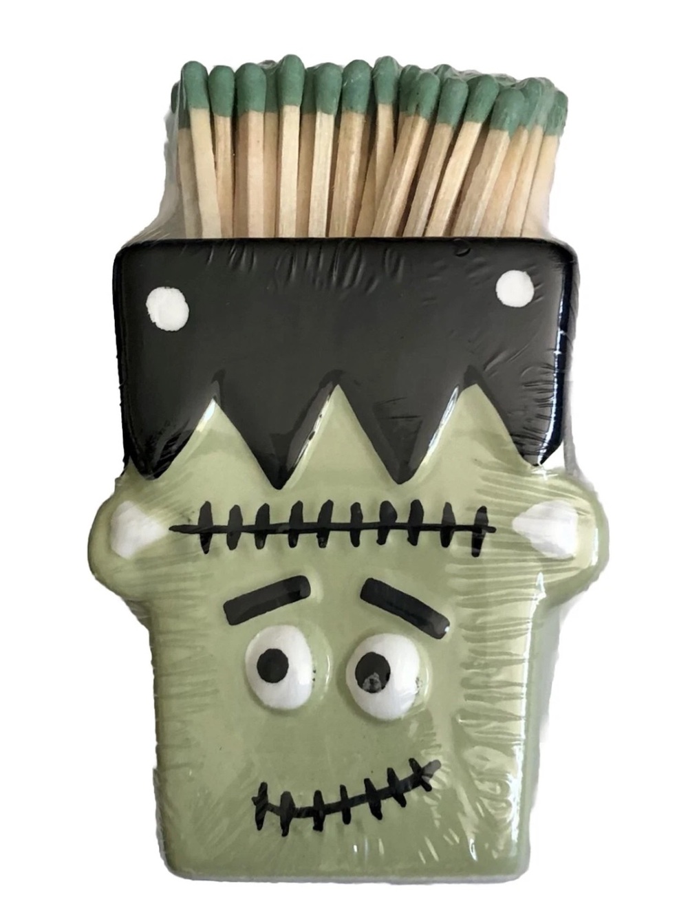 Frankenstein Matchstick Holder Set - Green